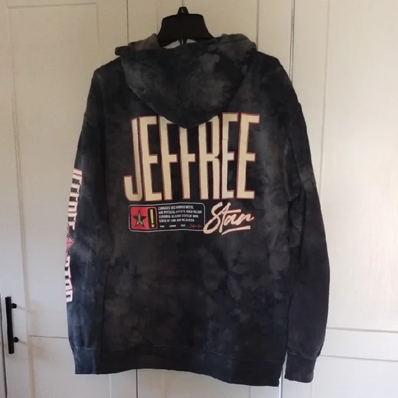 Jeffree Star Black Tie-Dye Hoodie with Pink Accents - Picture 8 of 8